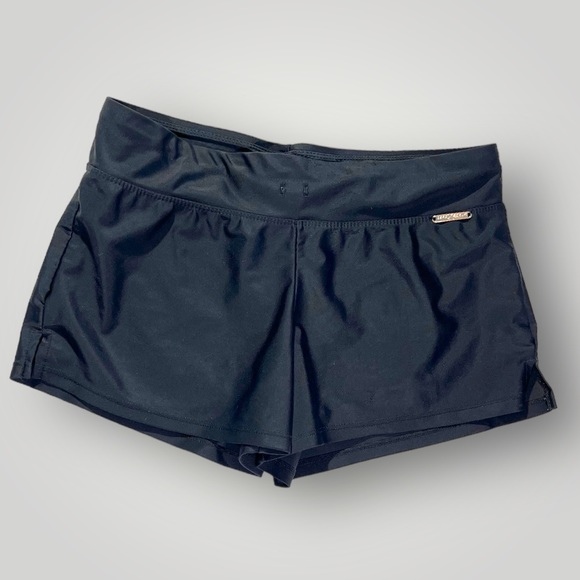 🟢5/$25  Zero Posur Swimwear Shorts Swimsuit Bathing Suit Bottom - Black - Picture 1 of 9
